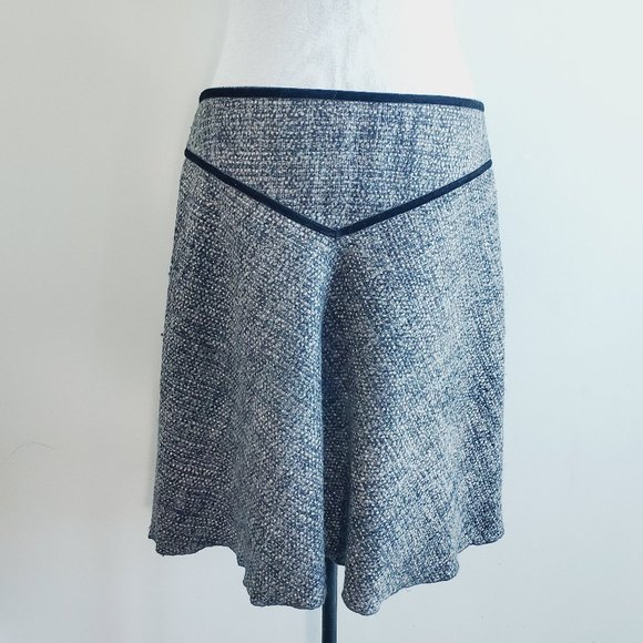 CLUB MONACO Wool Tweed A-Line Skirt - Picture 2 of 7